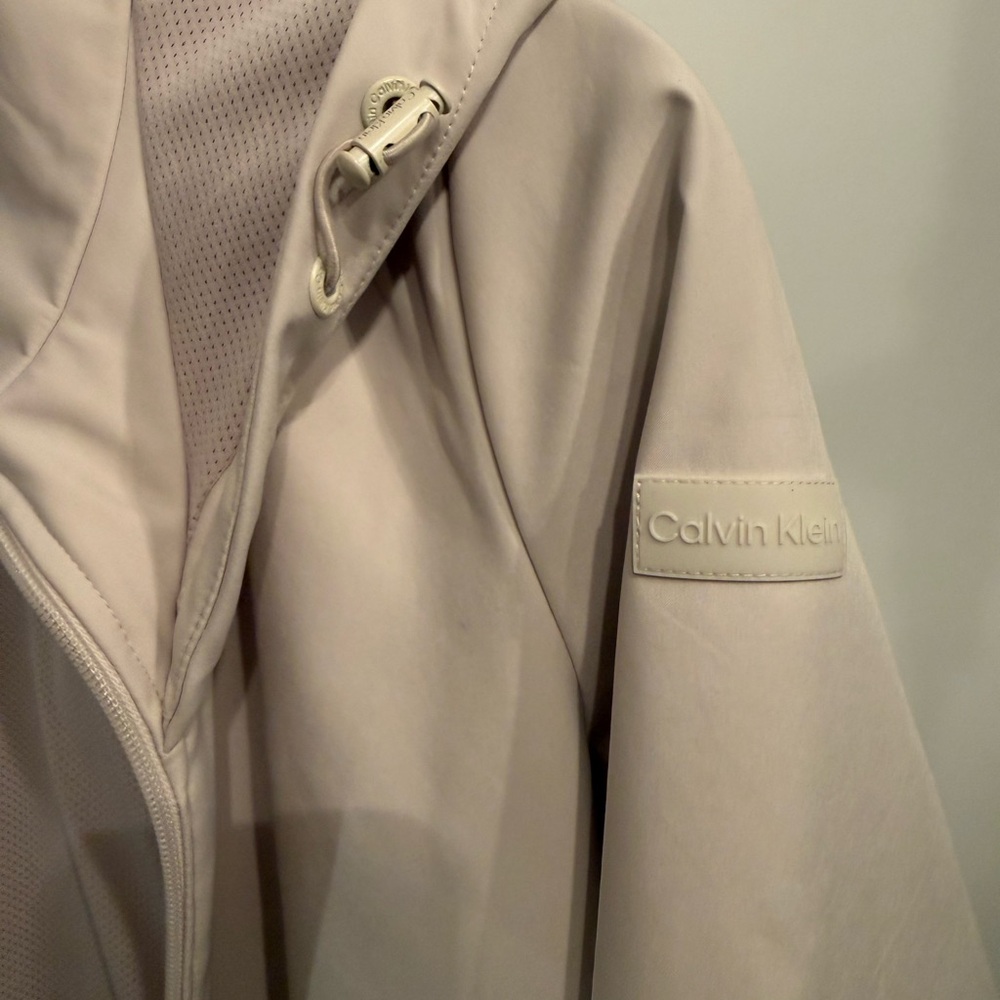 $150 Calvin Klein Lightweight Zip-Up Jacket Windbreaker Small - Picture 4 of 7